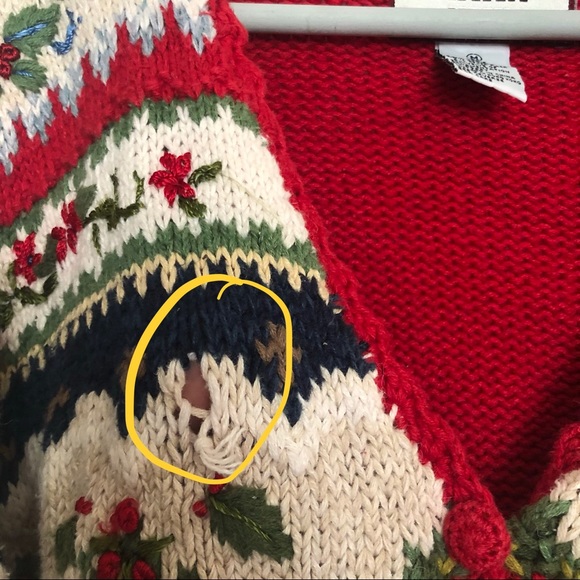 Ugly Christmas sweater vintage 1998 tiara petites - Picture 4 of 4